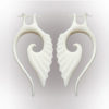 Handmade Feather Bone Earring Organic Natural Dangle Design ERUQ12