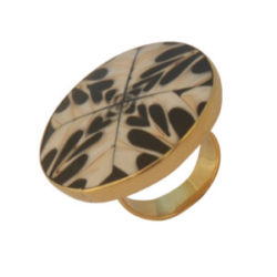 Ethnic Brass Shell Ring Handmade Natural Jewelry RBRS18