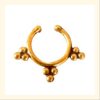 Brass Unique Fake Septum For Non Pierced Nose Ring Clip On NSFB05