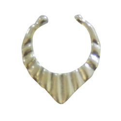 Silver Exotic Fake Septum For Non Pierced Nose Ring Clip On NSFS04