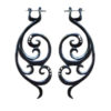 Handmade Horn Carved Earring Organic Unique Bahia Spiral Design ERUQ33