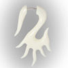 Tribal Buffalo Bone Earring Fake Gauge Split Hook PTC002