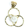 Shiva Eye Shell Pendant Delicate Sea Brass Jewelry PSEBS03