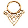 Tribal Hippy Brass Septum Nose Ring Piercing NSBE07