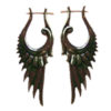 Dangle Exotic Horn Earring Handmade Natural Angel Wings Design ERUQ15