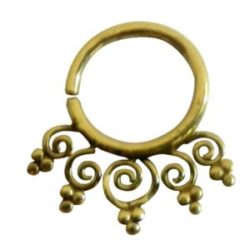 Tribal Unique Brass Septum Nose Ring Piercing NSBE11