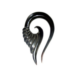 Buffalo Horn Ear Gauge Feather Hook Design Handmade Expander PEX018
