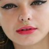 Exotic Brass Fake Septum For Non Pierced Nose Ring Clip On NSFB03