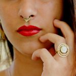 Brass Septum Nose Piercing Handmade Natural Jewelry NSBE08