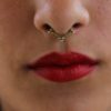 Handmade Unique Brass Septum Tribal Natural Jewelry NSEB05