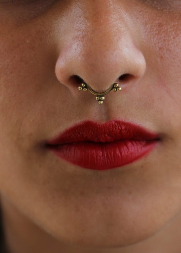 1 Faux Septum Ring, Fake Septum Ring, Septum Ring, Faux Septum,faux Nose  Ring, Non Pierced Nose Ring, Septum, NO PIERCING Required,tinybox12 - Etsy