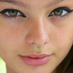 Handmade Tribal Brass Septum Nose Ring Piercing NSBE10
