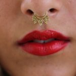Brass Unique Fake Septum For Non Pierced Nose Ring Clip On