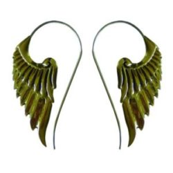 Tribal Brass Handmade Earring Hook 92.5 Sterling Silver Design ERSS08