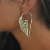 Tribal Brass Handmade Earring Hook 92.5 Sterling Silver Design ERSS08