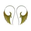 Angel Wing Silver Earring Tribal Brass Hook Design ERSS11