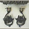 Horn Earring Tantra Flower Design Organic Natural Tribal Jewelry ERUQ40