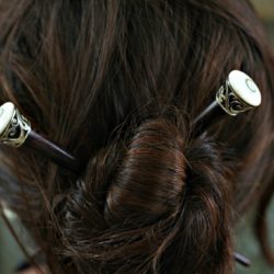 hair accessory with stick