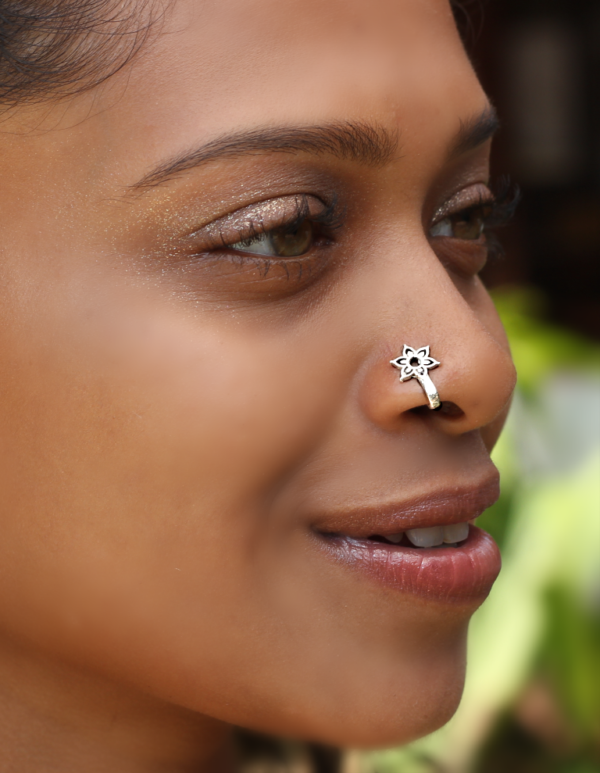 Buy screw lock nose pin bird screw lock nose pin with rhodium plating  nosepin | Fake nose rings, Nose ring, Indian nose ring