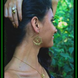 Shiva Eye Shell Pendant Delicate Sea Brass Jewelry PSEBS03