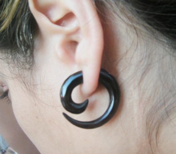 Horn Small Spiral Faux Gauges 