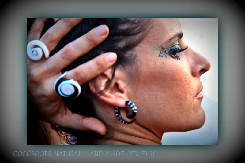 Spiral Shell Ring Natural Handmade Organic Ornament - Image 7