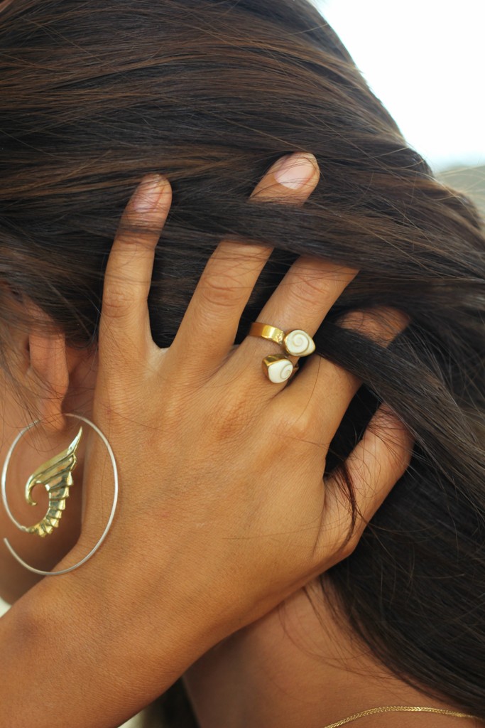 Handmade Shiva Eye Ring Brass Natural Jewelry - Image 5