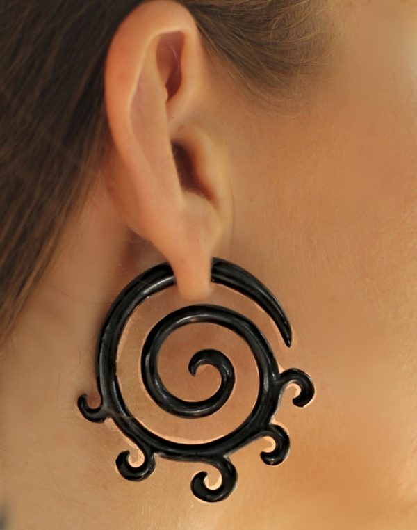 2Pcs Large Gauge Stainless Steel Nose Septum Ring Spike Ear Piercing  Earrings | eBay