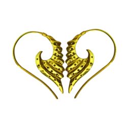 Brass Dangle Drop Earring Wings Design Handmade Unique Fashion ERBS10