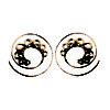 Brass Spiral Gold Earring Tribal Exotic Handmade Fashion ERBS44
