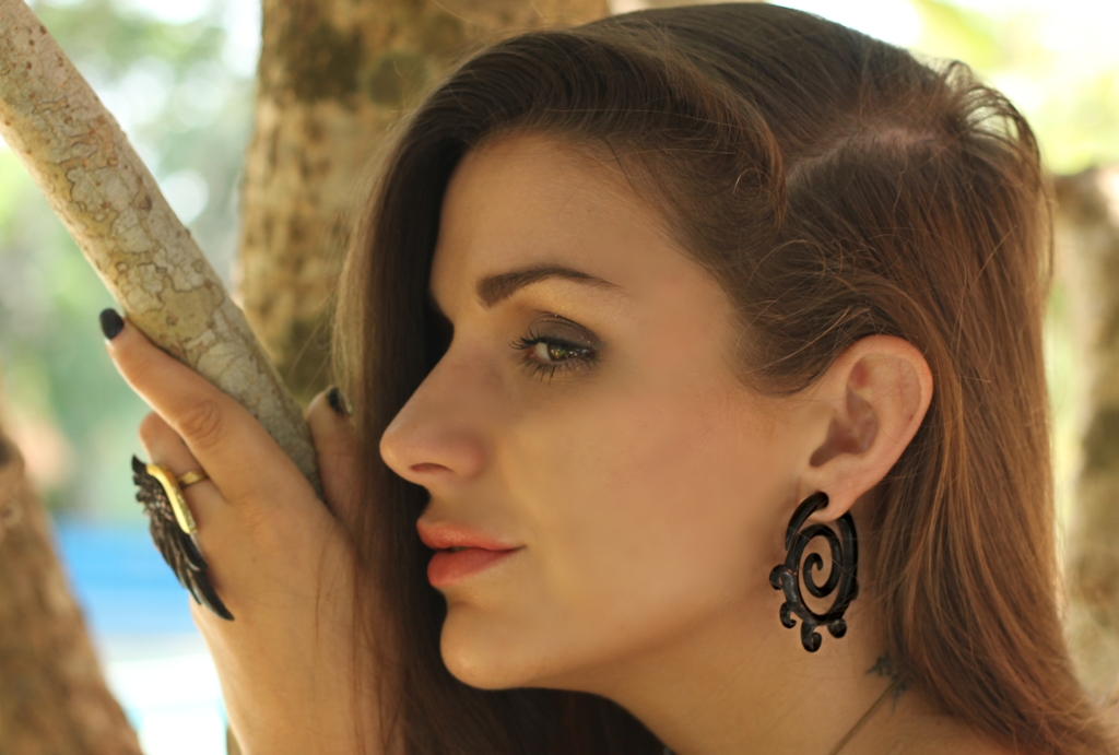 Angel Wing Ring Carved Black Horn Handmade Unique Tribal - Image 16