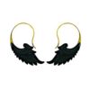 Angel Wing Horn Brass Earring Exotic Dangle Drop Hook ERHBS21