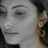 Brass Earring Lotus Dangle Drop Design Handmade Unique Fashion ERBS02
