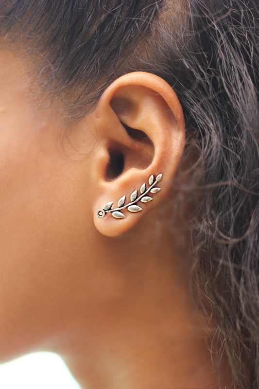 Buy Leaf Ear Cuffs Ear Cuff No Piercing Gold Ear Cuffs Ear Online in India   Etsy