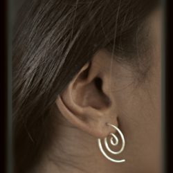 Silver Sterling Earring Tribal 92.5 Unique Natural Design ERSVR03