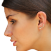Stars Ear Crawler Unique Stud Earrings for Women ECL16