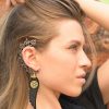 Boho Unique Ear Cuff Clip-On Silver Earring Tribal Fashion Jewelry ECF05