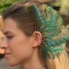 Feather Ear Cuff Clip On Earring Boho Chic Unique Fashion Jewelry ECF06