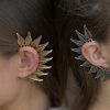 Leaf Ear Cuff Boho Chic lady Clip on Earring Wrap Women Fashion ECF08