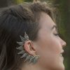 Leaf Ear Cuff Boho Chic lady Clip on Earring Wrap Women Fashion ECF08