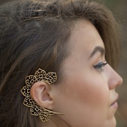 Boho Ear Cuff Golden Lady Clip On Earring Wrap Chic Fashion Women ECF13