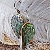 Abalone Earrings Colorful Unique Exotic Angel Wings Pawa Sea Shell Ornament ERCW03