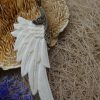 Bone Angel Wing Pendant Pointed Tribal Design PNCW17