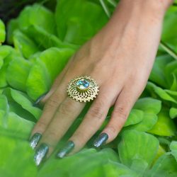 Details about   Ring Sea Shell Shiva Eye Brass Hammered Round Ocean Women Exotic Tribal Copper 