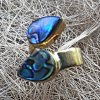 Sea Shell Ring Tear Drop Abalone Ocean Ornament RSABB05