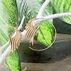Angel Wings Earrings Spiral Gold Boho Ornament ERHZ13