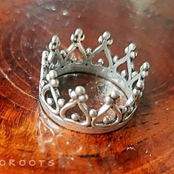 Crown Ring Silver Color Simple Small Unique Ornamnet RGM06