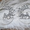 Spiral Tribal Silver Color Hook Earrings Dangle Drop Hoops ERBS50