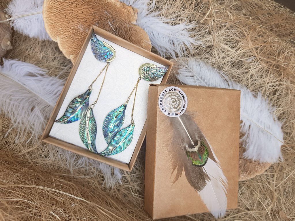 Feather deals wing earrings