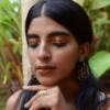 Dark girl wearing fidget brass ring by cocoroots